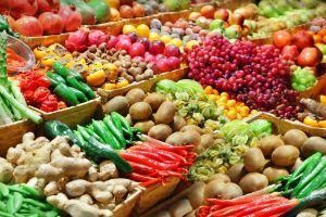 fruits vegetables market